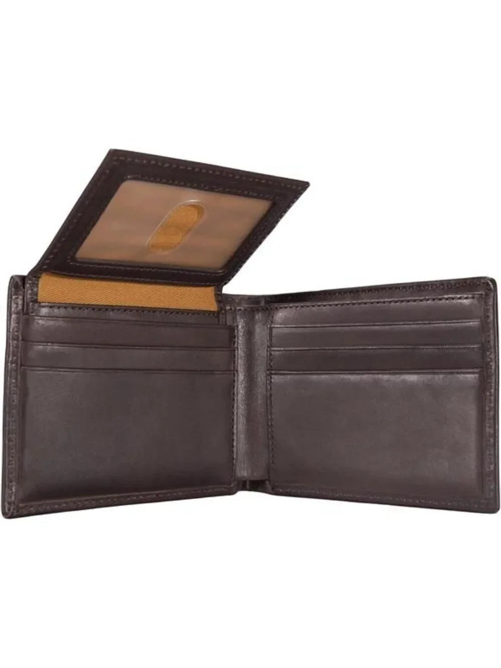 Mens Leather Wallet Bifold RFID Blocking Durable Slim Front Back Pocket